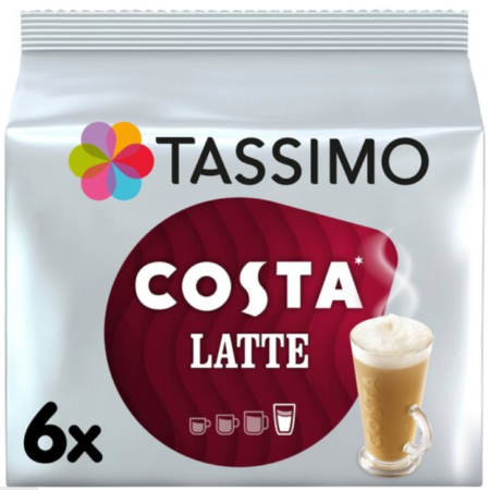 Tassimo Costa Latte 6 Pack 167.4G
