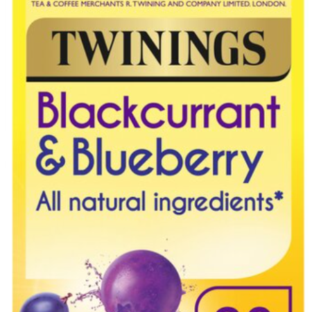 Twinings Blackcurrant & Blueberry 20 Tea Bags 40G
